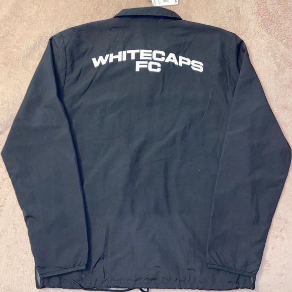 Vancouver Whitecaps FC adidas‎ Jacket Gray Size Medium MLS Anthem Full-Snap Vest - Picture 2 of 13